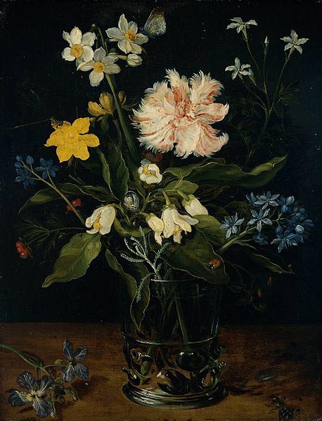 Jan Brueghel Still Life with Flowers in a Glass